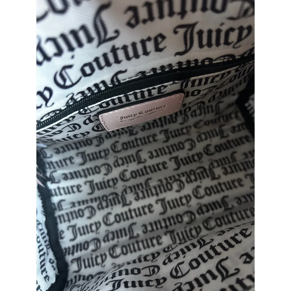 Juicy Couture Satchel Women's Size Med  Black‎ New Rhinestone Butterfly
